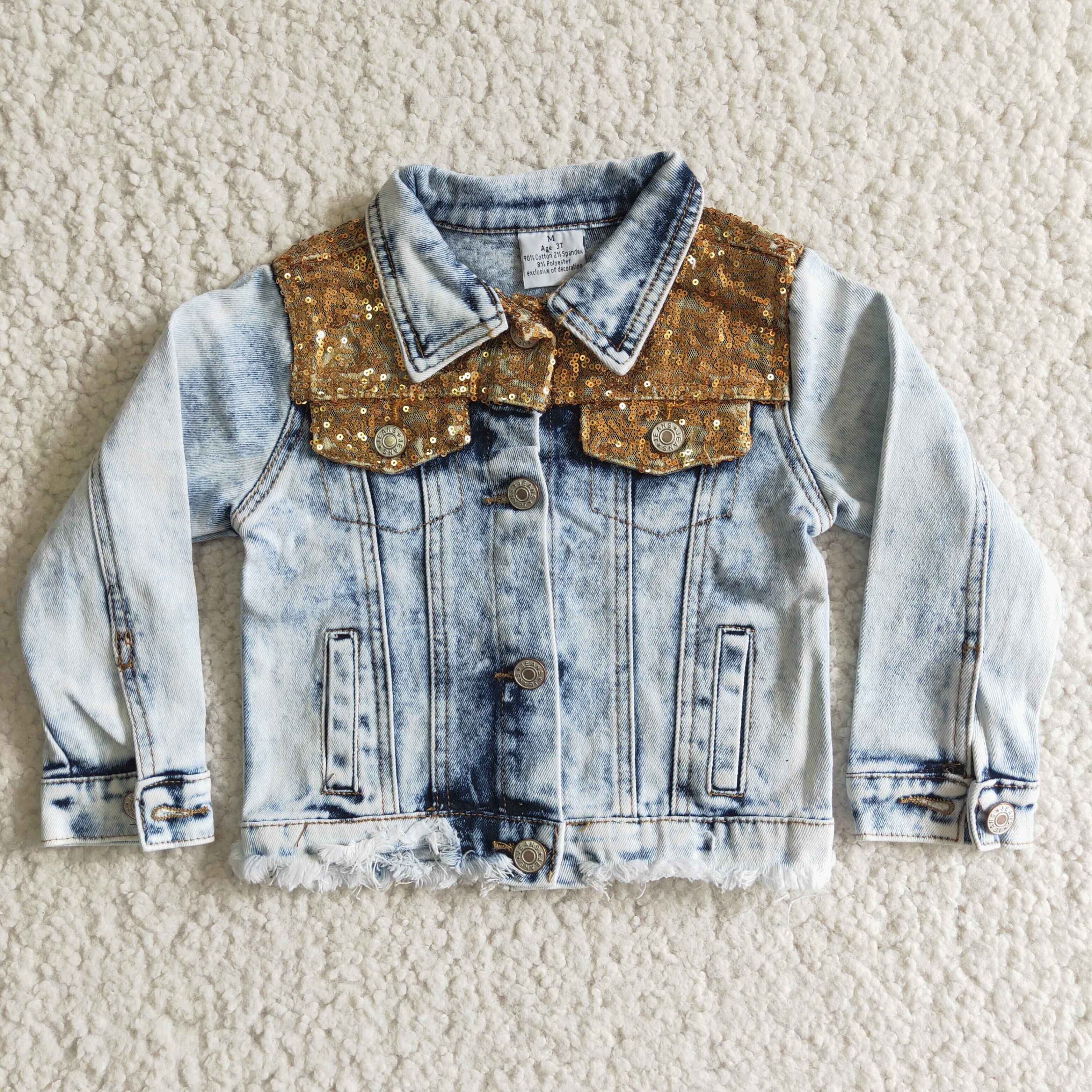 Custom Children Jacket Quality Blue Daisy Button Kids Denim Jacket - China  Jacket and Jean Jacket price | Made-in-China.com